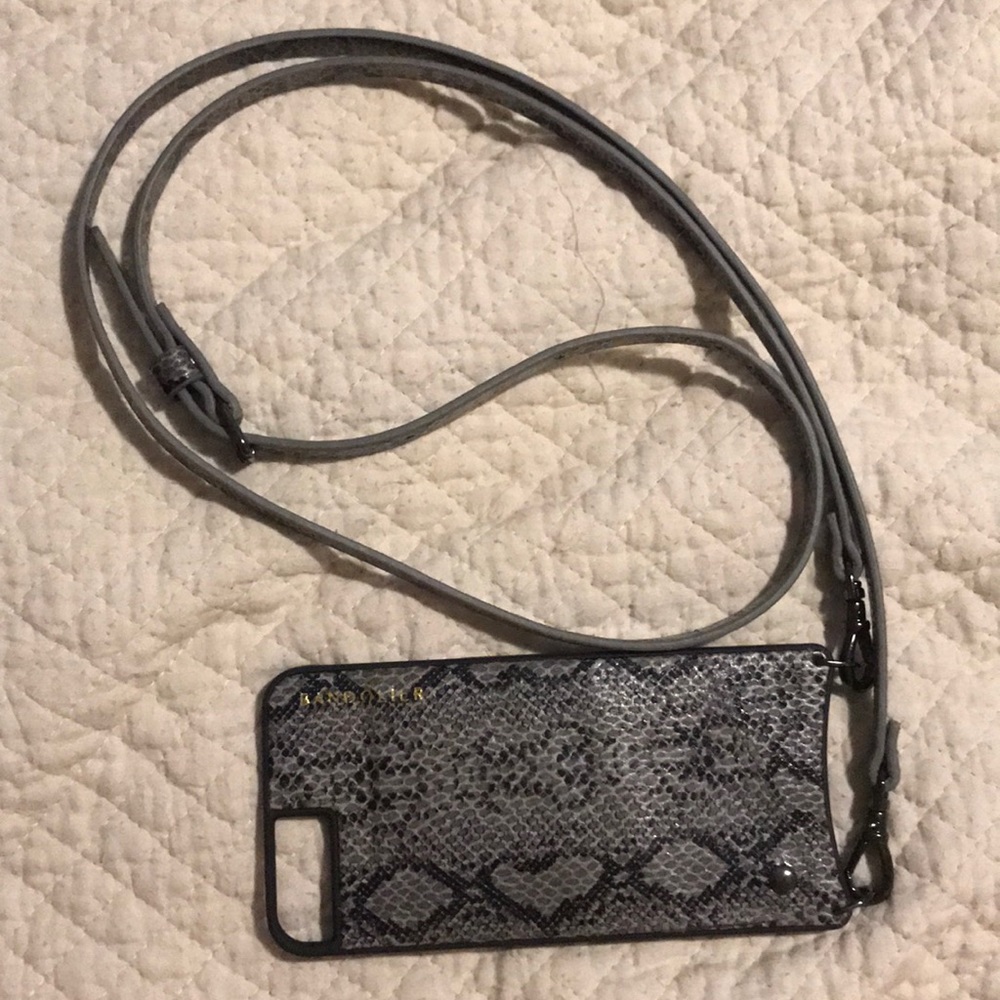 Snakeprint iphone plus case with strap